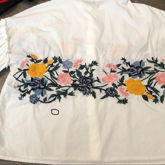 Zara Basic Collection embroidered crop top | S - Picture 8 of 8